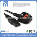 De Buena Calidad BS Cable de alimentación estándar de la PC para Ordenador Portátil 1.5M 1.8M 3M